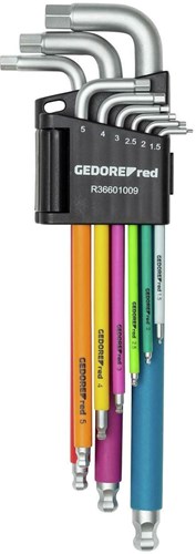 Gedore Red Allen Keys Set (1.5-10 mm) de 9 piezas multicolor