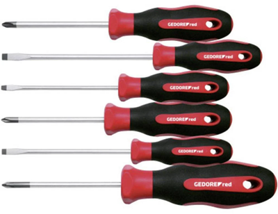 Gedore Red destornillador RECHE Cross (pH) + ranura de 6 piezas