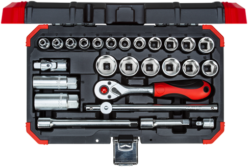 Gedore rojo | r59003026 | juego de llaves de vaso | 3 8" | 6-24 mm | 26 piezas - r59003026