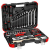 Case de herramientas rojo de Gedore con herramientas manuales de 61 piezas