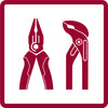 Custodia per utensili rossi GEDORE con strumenti manuali a 61 pezzi