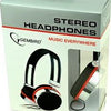 Enzo gembird stereo hoofdtelefoon zwart rood
