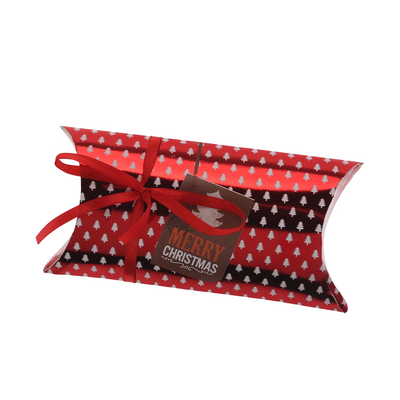 Confezione regalo Natale rosso 18x9cm 4 pezzi