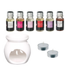 Juego de quemadores de fragancias de 6 aceites aromáticos.