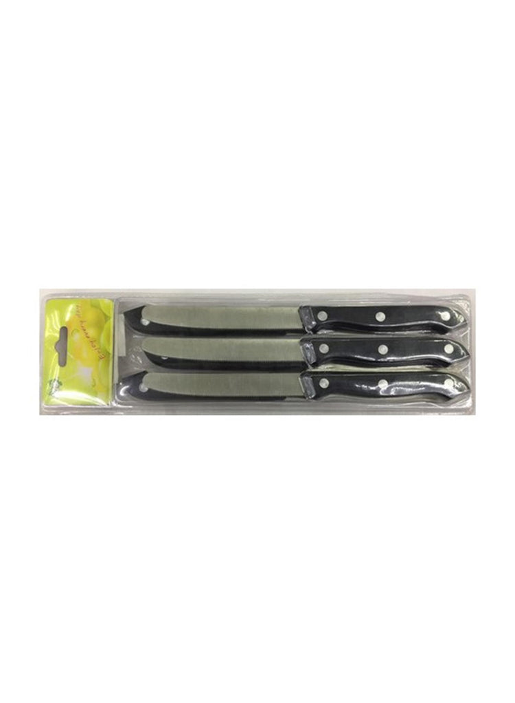 Aro houseware cuchillo de mesa acero inoxidable con mango de plástico 6 piezas