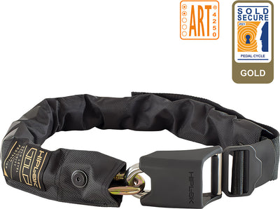 Lucchetto a catena Hiplok color oro da 85 cm