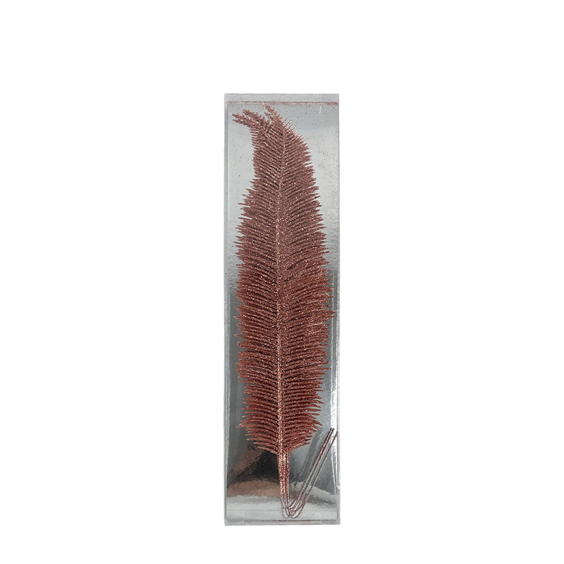 Ramo di piume glitter rosa 3 pezzi