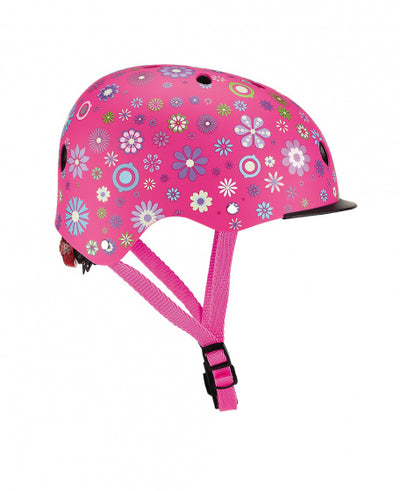 Helmet Globber Lights dimensione rosa 48-53 cm