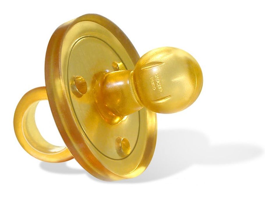 Goldi Sauger Speen Natuurrubber alrededor de tamaño M 4-11m