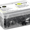 Enzo goobay kabelclip 5mm rond zwart box(100) - 4113230
