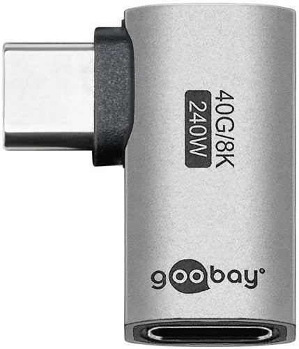Adaptador USB-C Goobay | hombre mujer | horizontales | Adaptador de 90 grados - 9550432