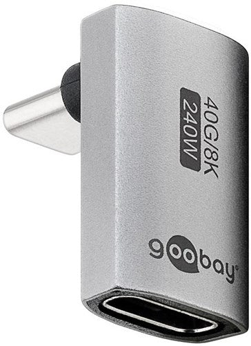 Adaptador USB-C Goobay | hombre mujer | verticales | largo | Adaptador de 90 grados - 9550434