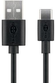 Cavo di ricarica USB-C Goobay 1 m nero - 9550300
