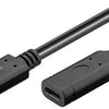 Enzo goobay usb-c male - usb-c female verlengkabel | 1m zwart - 9550230