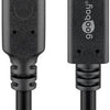 Enzo goobay usb-c male - usb-c female verlengkabel | 1m zwart - 9550230