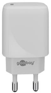 Caricabatterie rapido USB-C Goobay | 20w| bianco | erogazione di potenza - 9550190