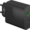 Goobay Cargador rápido USB + USB-C 45W negro - 9550193