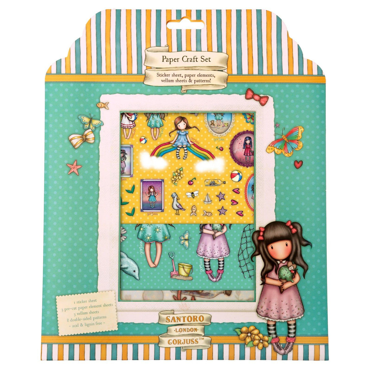 Luce da studio • set artigianale Gorjuss carta, adesivi pergamena