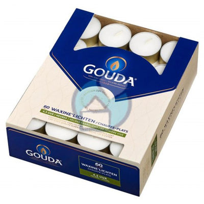 Vela de té Gouda 4,5 horas caja de 60 piezas