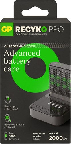 Caricabatterie GP USB 1,3h con batteria AA 4x2100ma - 3503077