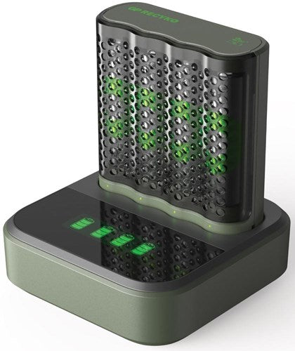 Caricabatterie GP USB 2h con batteria AA 4x2600ma + dock - 3503072