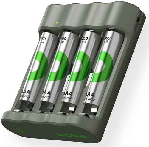 Gp batterijlader | usb 3h met 4x850ma aaa batterij | promo - a3503060