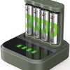 Caricabatterie GP USB 6h con batteria 4x2100ma AA + dock - 3503069