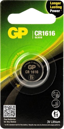 GP CR1616 CELLA CELLA DI LITITIO 3V 1HK
