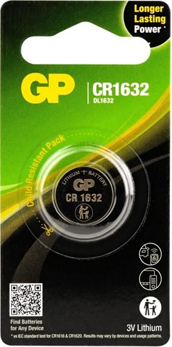GP - CR1632 Celda de botón de litio 3V 1PK