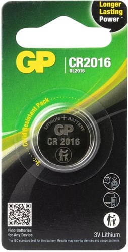 GP CR2016 CELLO CELLA DI LITITIO 3V 1PK