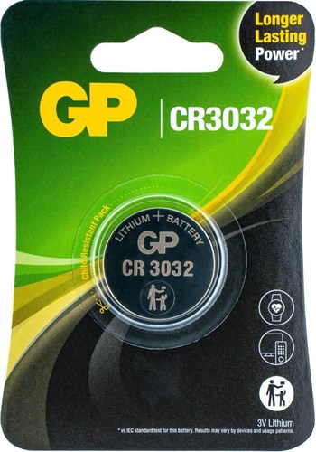 Gp lir2450 litio 3,6 volt 120ma ricaricabile 3212310