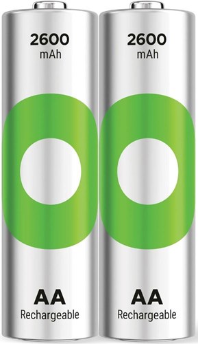 Pila recargable GP NiMH AA 2600mA blister(2) - 3311450