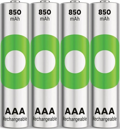 GP Batterías AAA recargables 850MAH NIMH 4PK