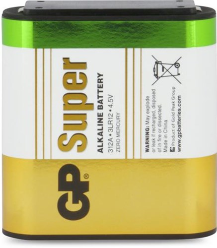 GP super alcalino 4.5v plano 3lr12 312a 3012430