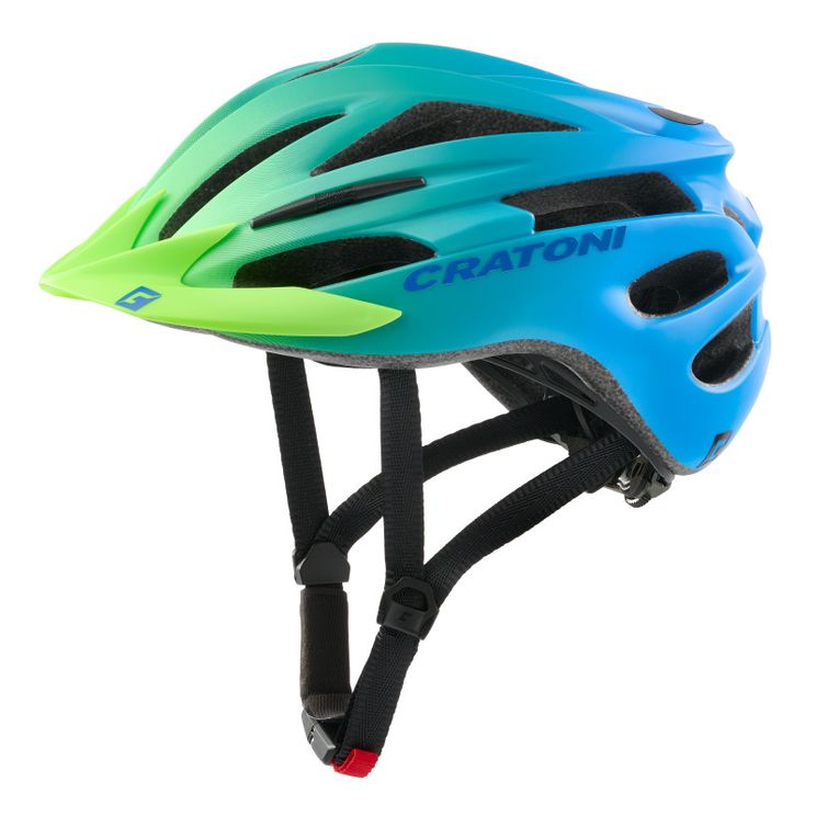 Casco Cratoni Pacer Jr. verde-blu opaco s-m