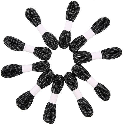 Lacci Grisport neri | nero | 180 cm - 8718191059814 | 10 pezzi