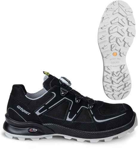 Grisport safety cross safety horizon 33606 boa s3 zwart zilver - maat 43 - 00.049.011.43