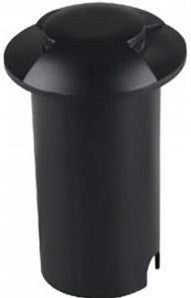 Faretto da terra LED 1w 3000k 12v ip67 nero 2 lati - 5070410