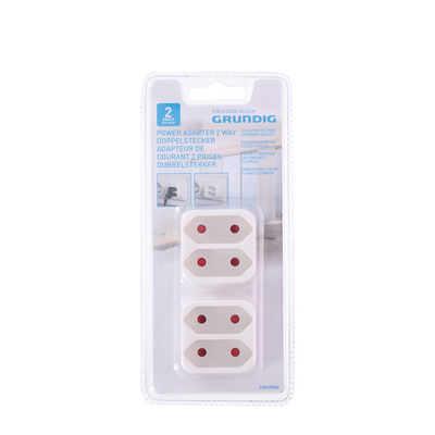 Grundig enchufe doble 2 piezas