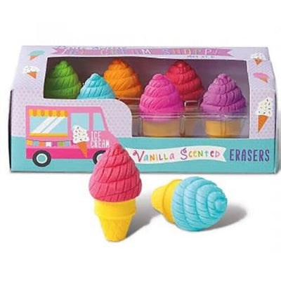 6 helados de gumming con el olor a vainilla