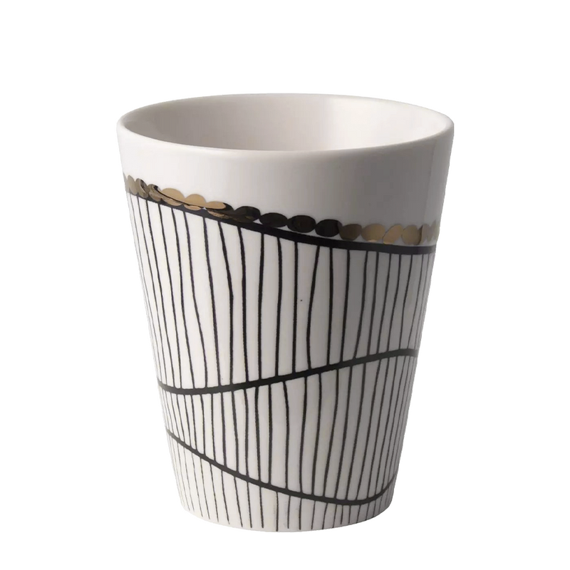 Gusta tazza fika bianco nero oro 300ml
