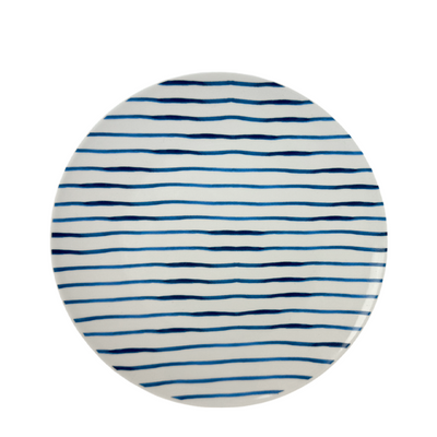 Plato Gusta rayas azul ø20cm