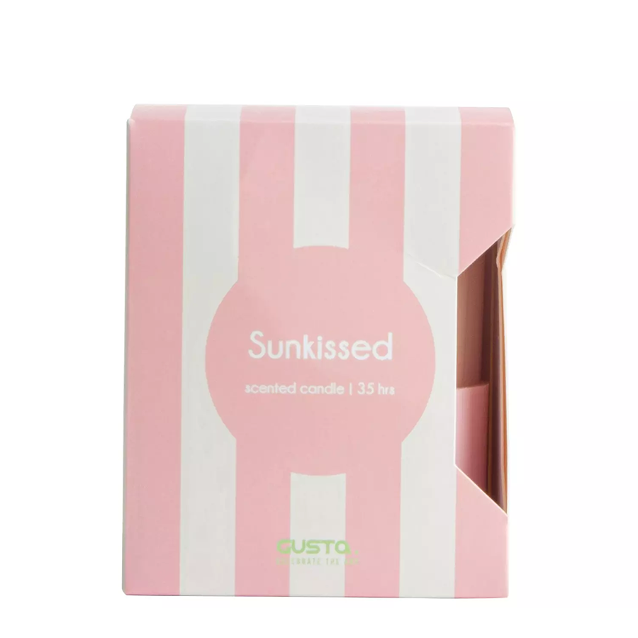 Gusta geurkaars siliconen hoes sunkissed ø8x10cm
