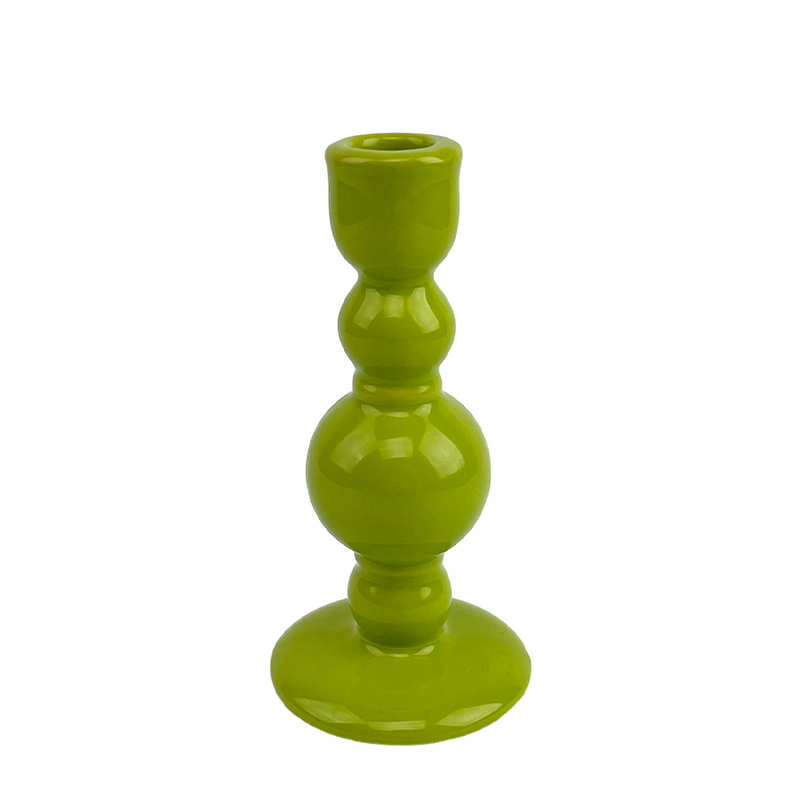 Portacandele Gusta verde oliva ø8x15,5cm