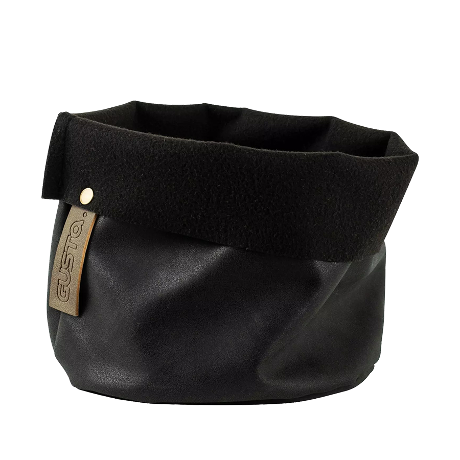 Borsa portaoggetti Gusta nera ø18x18cm
