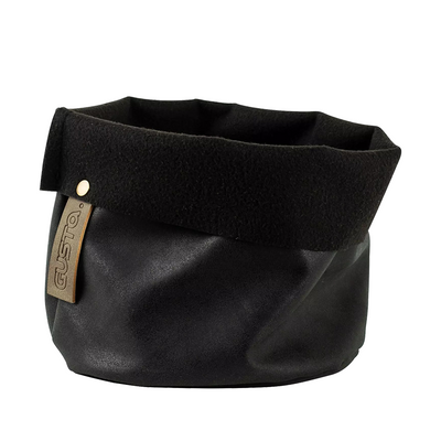 Borsa portaoggetti Gusta nera ø18x18cm