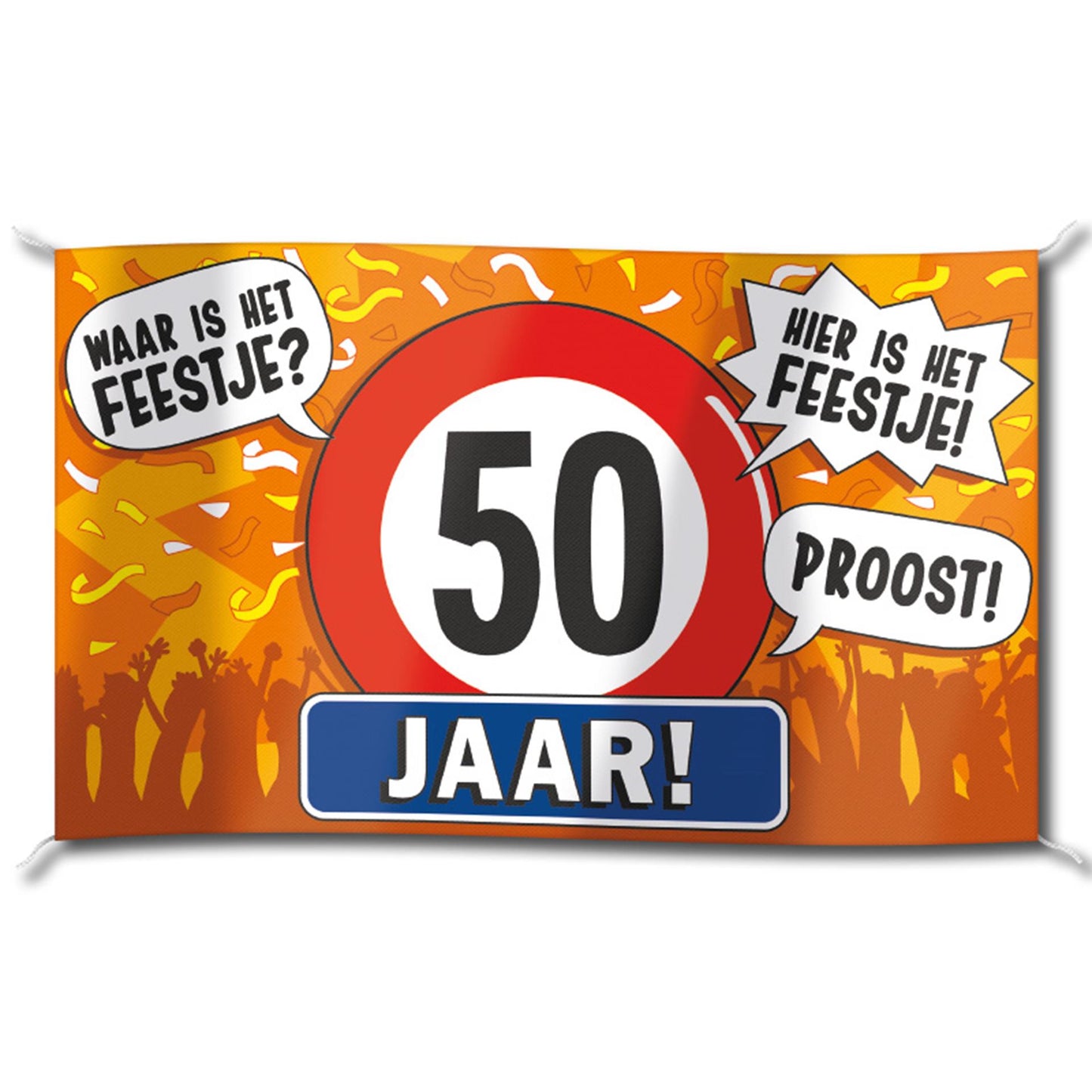 Paperdreams gevel vlag - 50 jaar
