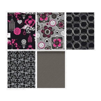 Rollo papel regalo blanco y negro 200x70cm