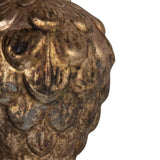 Kerstbal dennenappel glas antiek bruin ø8cm - afbeelding 2