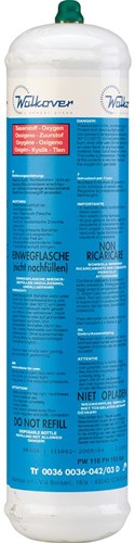 Botella de oxígeno Gys - no recargable - 110l - 5193040458